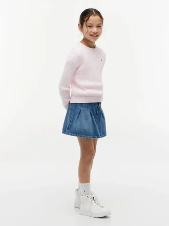 Maglione a trecce per bambina