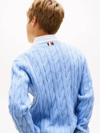 Maglione a trecce per bambina