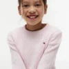 Maglione a trecce per bambina
