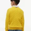 Maglione a trecce per bambina