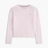 Maglione a trecce per bambina