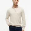Maglione classico con zip a un quarto Maglione classico con zip a un quarto