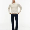 Maglione classico con zip a un quarto Maglione classico con zip a un quarto