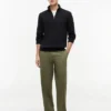 Maglione classico con zip a un quarto Maglione classico con zip a un quarto