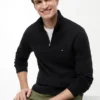 Maglione classico con zip a un quarto Maglione classico con zip a un quarto