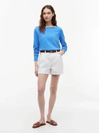 Maglione con scollo a barchetta