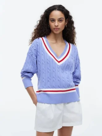 Maglione Cricket a trecce Maglione Cricket a trecce
