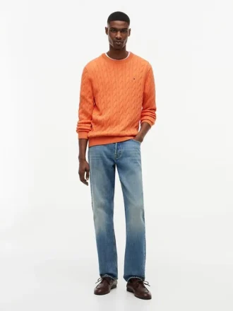 Maglione girocollo a trecce