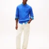 Maglione girocollo a trecce Maglione girocollo a trecce