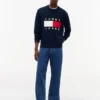 Maglione girocollo con logo bandiera Tommy Jeans