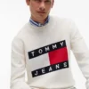 Maglione girocollo con logo bandiera Tommy Jeans