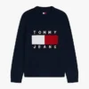 Maglione girocollo con logo bandiera Tommy Jeans