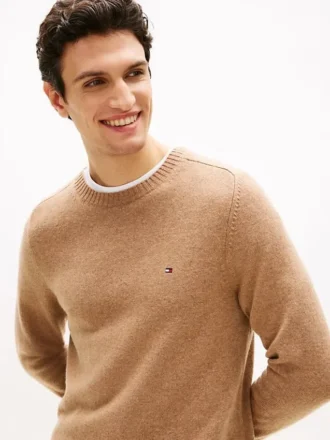 Maglione girocollo in lana d’agnello