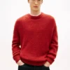 Maglione girocollo in misto lana di alpaca