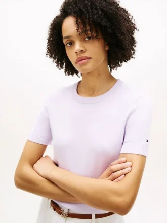 Maglione leggero a maniche corte in pantaloncini