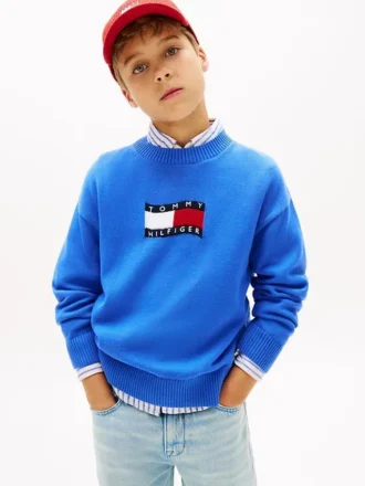 Maglione per bambini con logo Wavy Flag