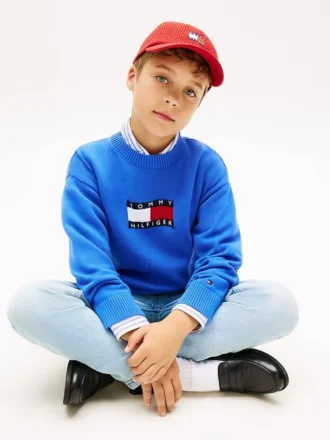 Maglione per bambini con logo Wavy Flag