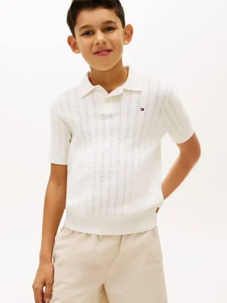 Maglione polo a maglia larga per bambini