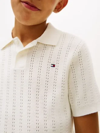 Maglione polo a maglia larga per bambini