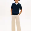 Maglione polo a maglia larga per bambini Maglione polo a maglia larga per bambini