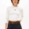 Maglione Tommy Jeans con motivo a trecce e scritta