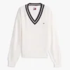 Maglione Tommy Jeans con scollo a V e vestibilità comoda Maglione Tommy Jeans con scollo a V e vestibilità comoda