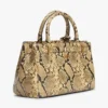 Mini borsa tote in pelle goffrata serpente Mini borsa tote in pelle goffrata serpente