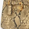 Mini borsa tote in pelle goffrata serpente Mini borsa tote in pelle goffrata serpente