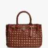 Mini borsa tote in pelle intrecciata Mini borsa tote in pelle intrecciata
