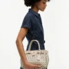 Mini borsa tote in pelle intrecciata Mini borsa tote in pelle intrecciata