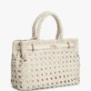 Mini borsa tote in pelle intrecciata Mini borsa tote in pelle intrecciata