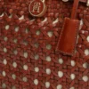Mini borsa tote in pelle intrecciata Mini borsa tote in pelle intrecciata