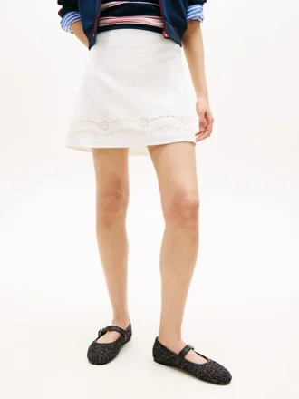 Mini gonna ricamata Tommy Jeans