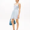 Miniabito in denim plissettato Tommy Jeans Miniabito in denim plissettato Tommy Jeans