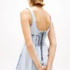 Miniabito in denim plissettato Tommy Jeans Miniabito in denim plissettato Tommy Jeans