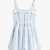 Miniabito in denim plissettato Tommy Jeans Miniabito in denim plissettato Tommy Jeans