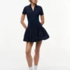 Miniabito polo in tessuto misto Tommy Jeans Miniabito polo in tessuto misto Tommy Jeans