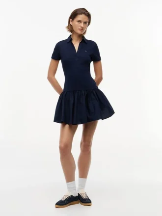 Miniabito polo in tessuto misto Tommy Jeans