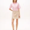 Minigonna in twill a pieghe Minigonna in twill a pieghe