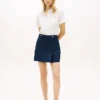 Minigonna in twill a pieghe Minigonna in twill a pieghe