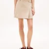 Minigonna in twill a pieghe Minigonna in twill a pieghe