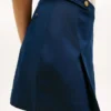 Minigonna in twill a pieghe Minigonna in twill a pieghe
