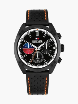 Orologio cronografo con cinturino in pelle da 40 mm