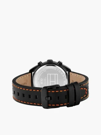 Orologio cronografo con cinturino in pelle da 40 mm