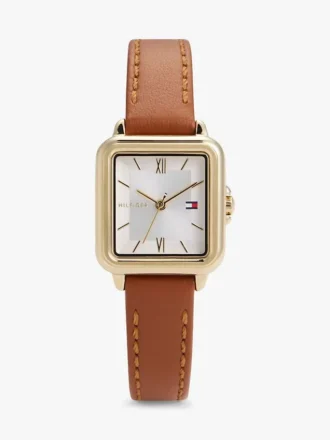 Orologio da cerimonia con cinturino in pelle da 24 mm