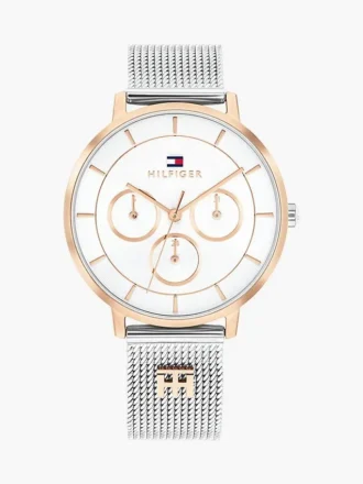 Orologio in rete con monogramma da 36 mm