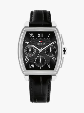 Orologio multifunzione con cinturino in pelle da 36 mm