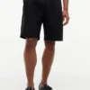 Pantaloncini a pieghe con cintura, vestibilità comoda, lunghezza 10″ Pantaloncini a pieghe con cintura, vestibilità comoda, lunghezza 10″