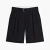 Pantaloncini a pieghe con cintura, vestibilità comoda, lunghezza 10″ Pantaloncini a pieghe con cintura, vestibilità comoda, lunghezza 10″