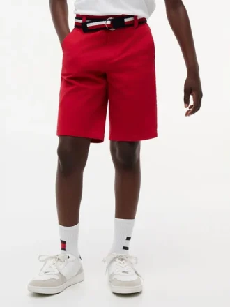 Pantaloncini chino con cintura per bambini
